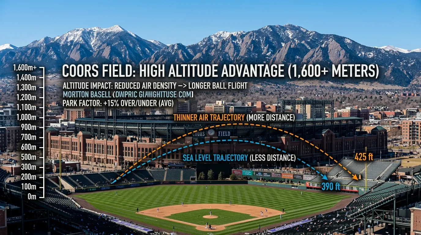 Coors Field Park Factor als Extrembeispiel für Stadion-Einfluss bei Baseball Over/Under Wetten