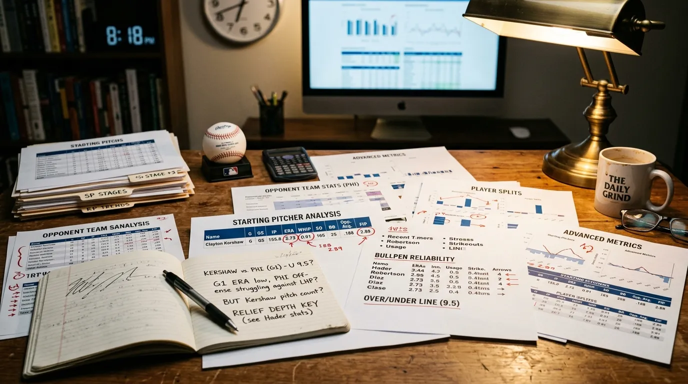 Pitcher und Bullpen als Hauptfaktoren bei der Baseball Over/Under Wett-Strategie