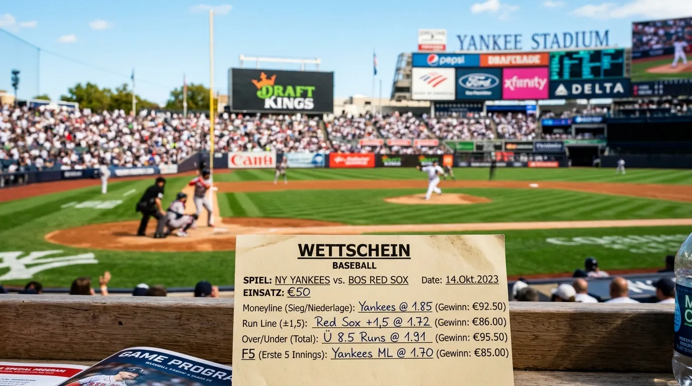 Baseball Wettarten Moneyline und Run Line – Übersicht der MLB Wettmärkte für deutsche Sportwetter