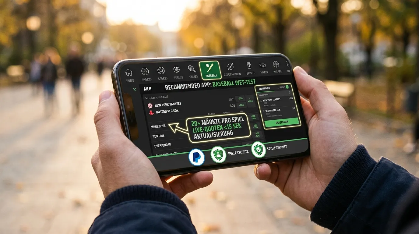 Empfehlung für beste Baseball Wetten App mit GGL-Lizenz für iOS und Android Nutzer