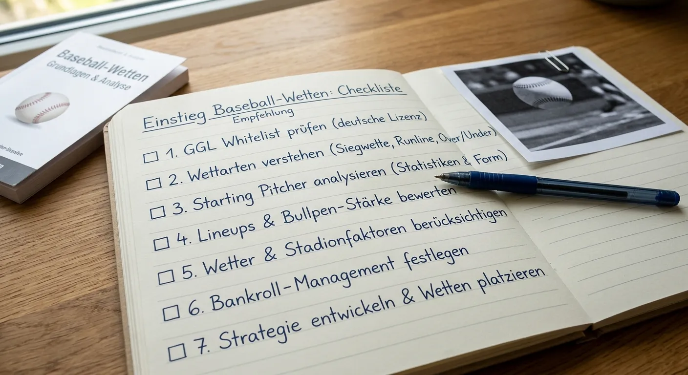 Baseball Wetten Einstieg Empfehlung – Schritt-für-Schritt-Leitfaden für legale MLB Wetten in Deutschland