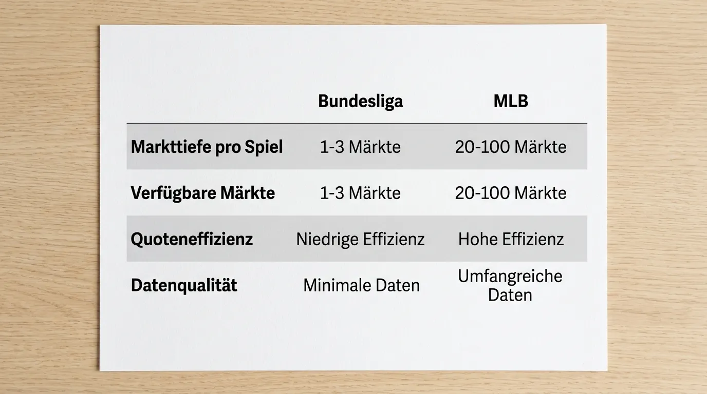 Vergleich der deutschen Baseball-Bundesliga und MLB als Wettmarkt – Markttiefe, Quoten und Analyse-Vorteile