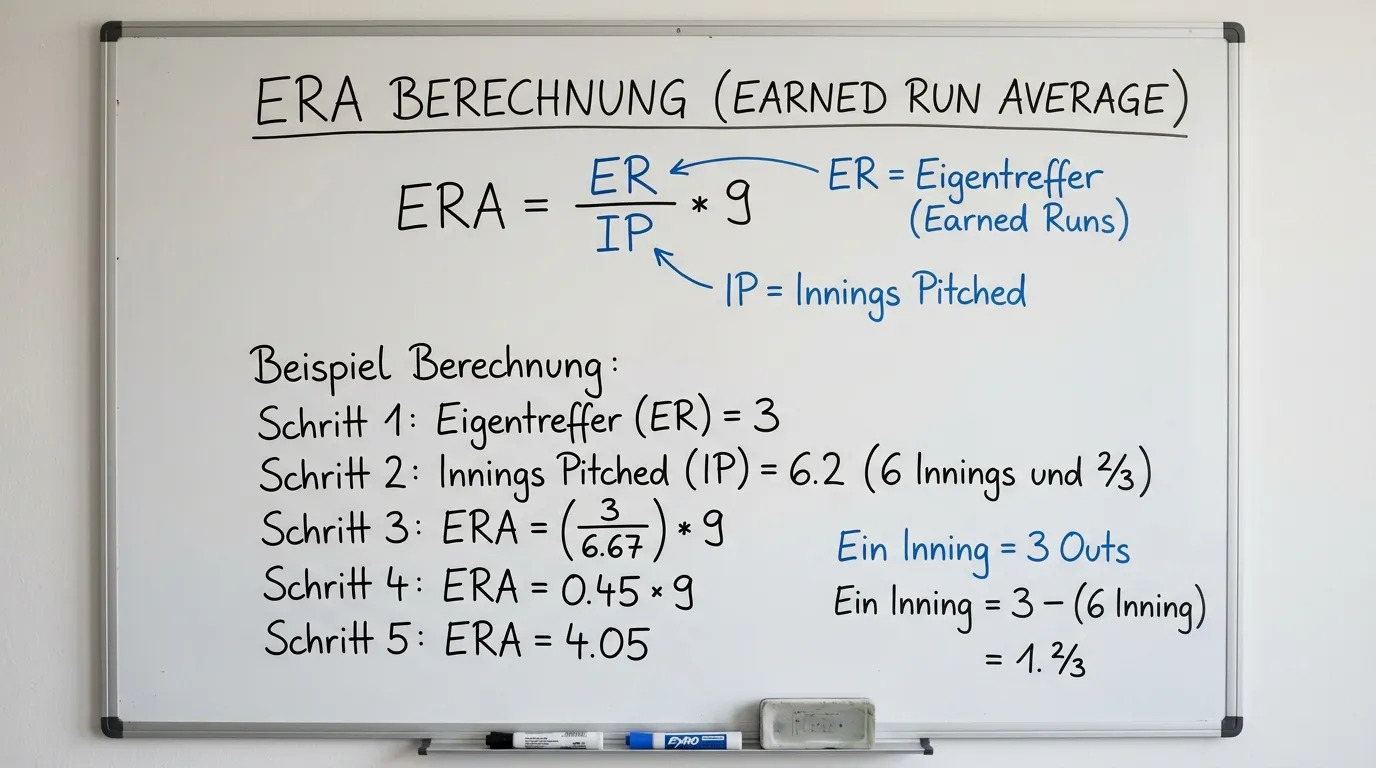 ERA Berechnung beim Baseball – Earned Run Average Formel und Interpretation für Wetter