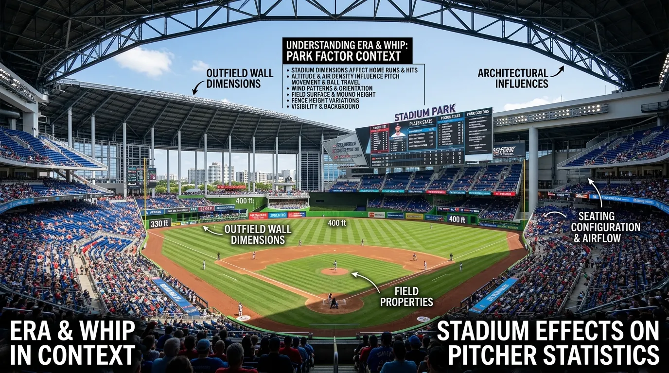 ERA und WHIP im Kontext des Park Factors – Stadioneinfluss auf Pitcher-Statistiken beim Baseball