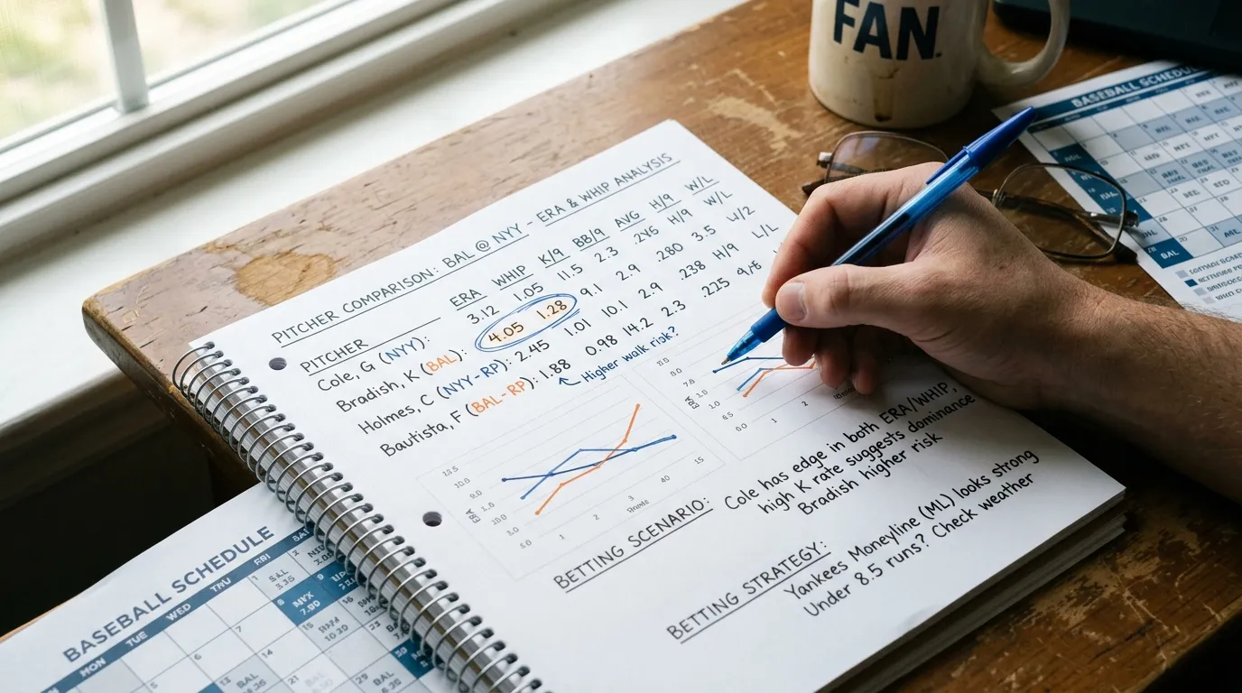 Praxisbeispiel ERA und WHIP Analyse vor einem MLB-Spiel – konkrete Anwendung für Baseball Wetter
