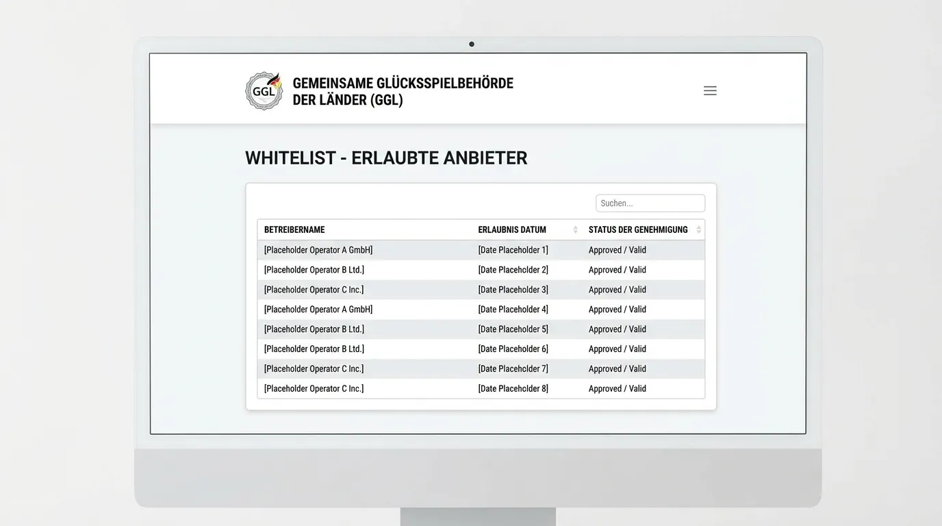 GGL Whitelist Online-Portal Deutschland – Übersicht erlaubter Sportwettenanbieter für Baseball