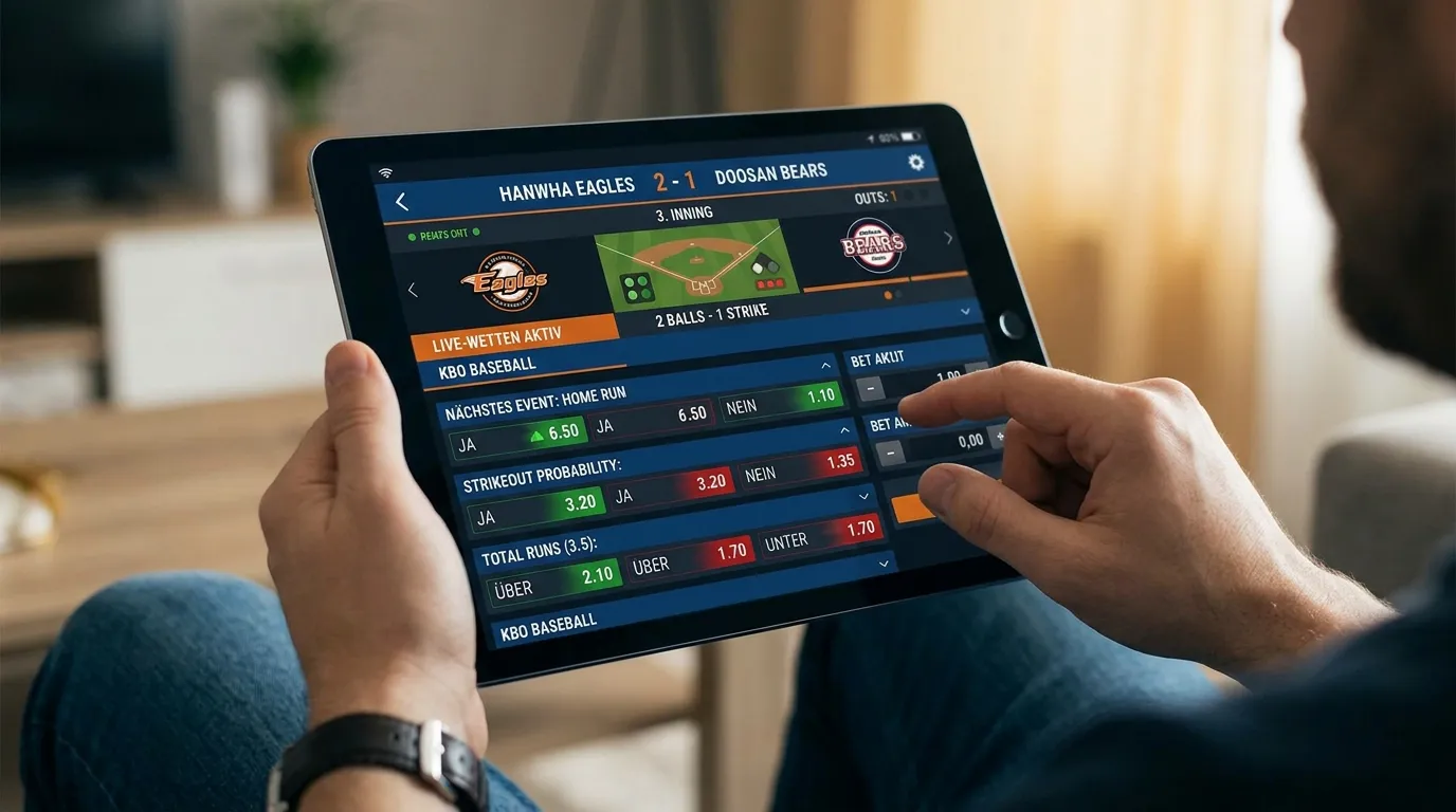KBO Live-Wetten bei deutschen GGL-Anbietern – Spielzeiten und Marktangebot für südkoreanische Baseball-Partien