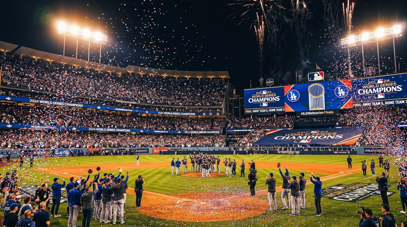 MLB World Series Finale zwischen AL-Champion und NL-Champion im Best-of-7-Format