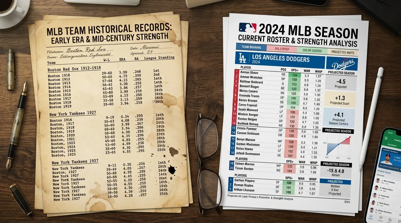 Historische Teamstärken in der MLB als Grundlage für Baseball Futures Wetten und Saisonanalyse