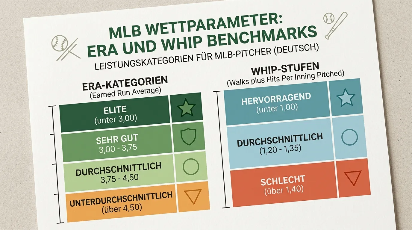ERA und WHIP Kennzahlen für die MLB Wettanalyse – wie Pitcher-Statistiken Quoten beeinflussen