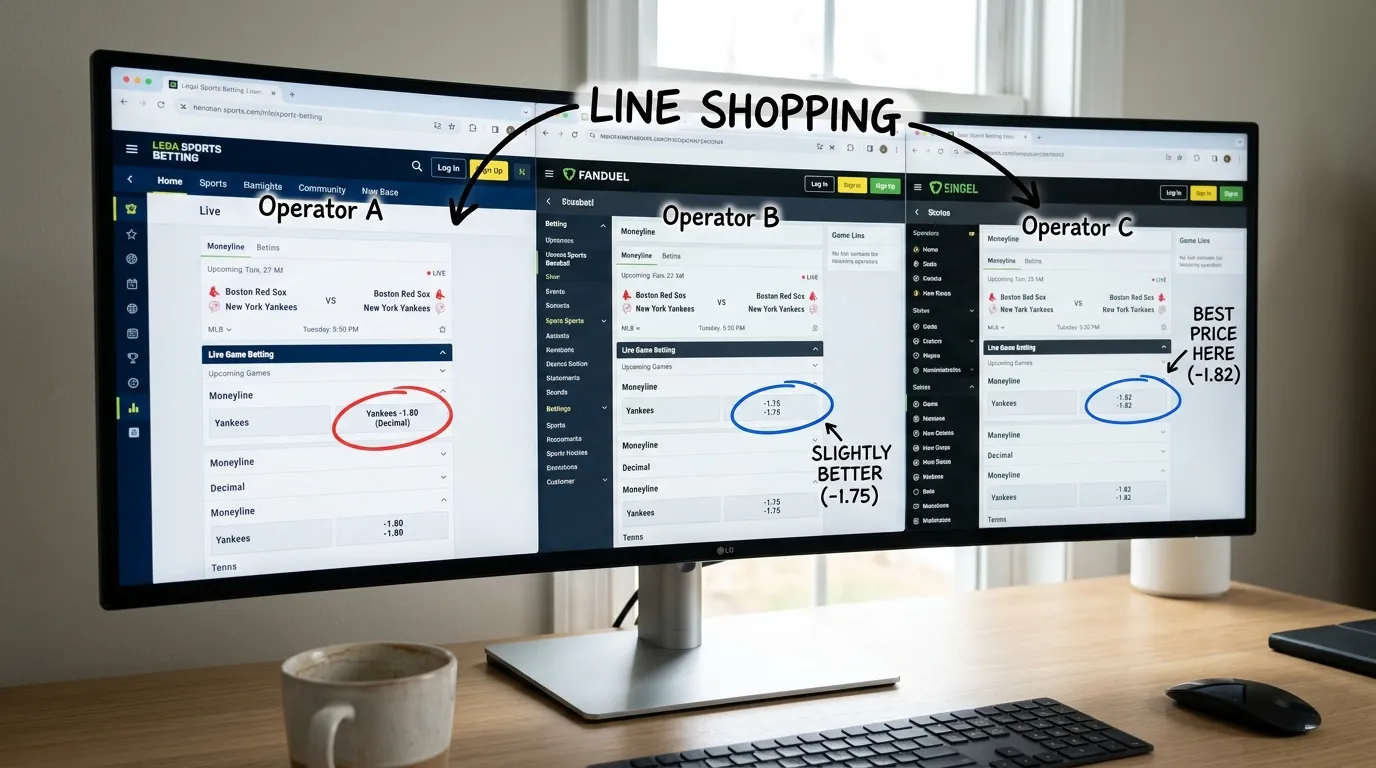 Line Shopping beim Baseball mit mehreren GGL-Konten – Quotenvergleich für bessere MLB Wetten